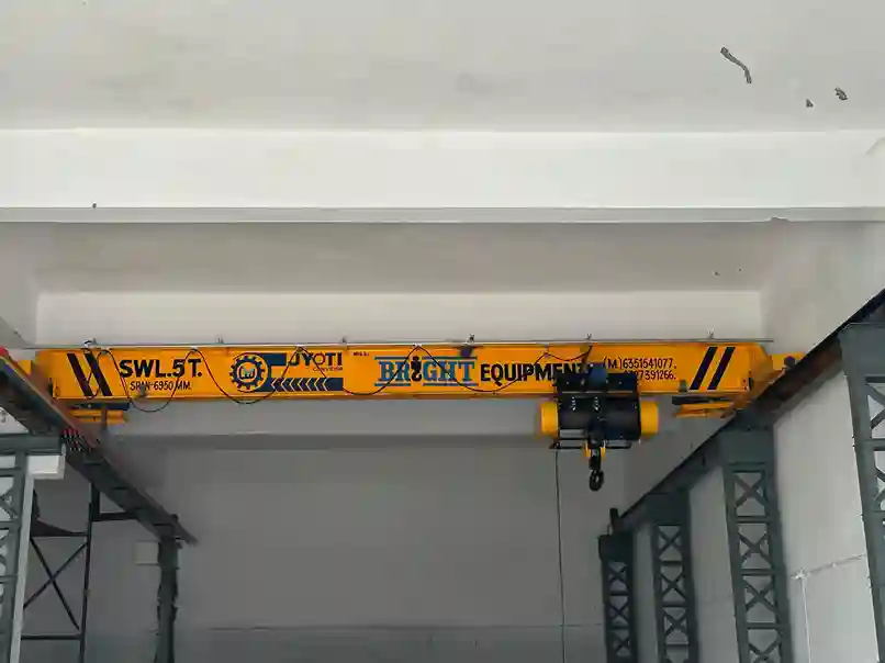 Single girder EOT crane supply in steel industry