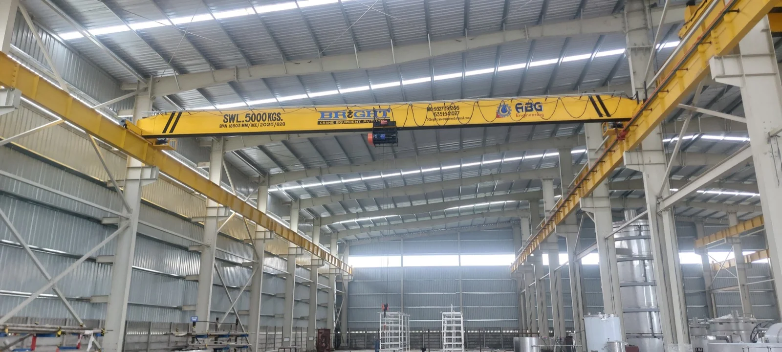 Single girder EOT crane