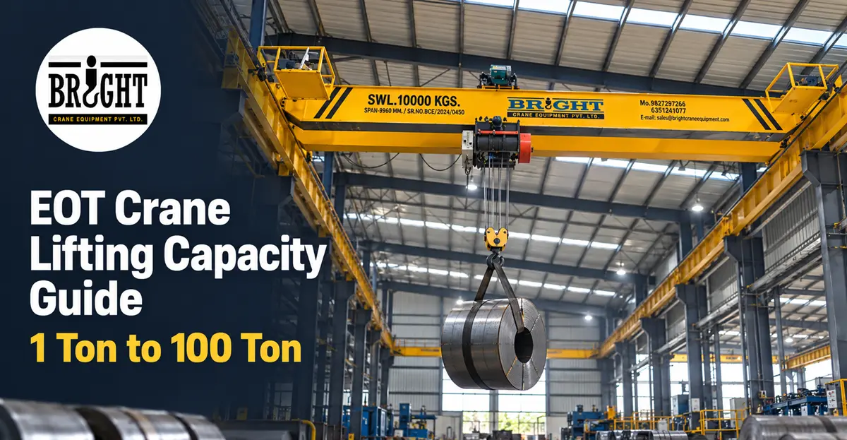 EOT Crane Lifting Capacity Guide: 1 Ton to 100 Ton